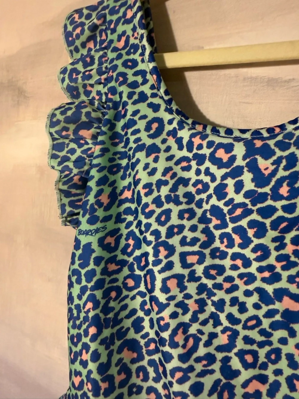 Girls Animal‎ Print Ruffle One-Piece Swimsuit
